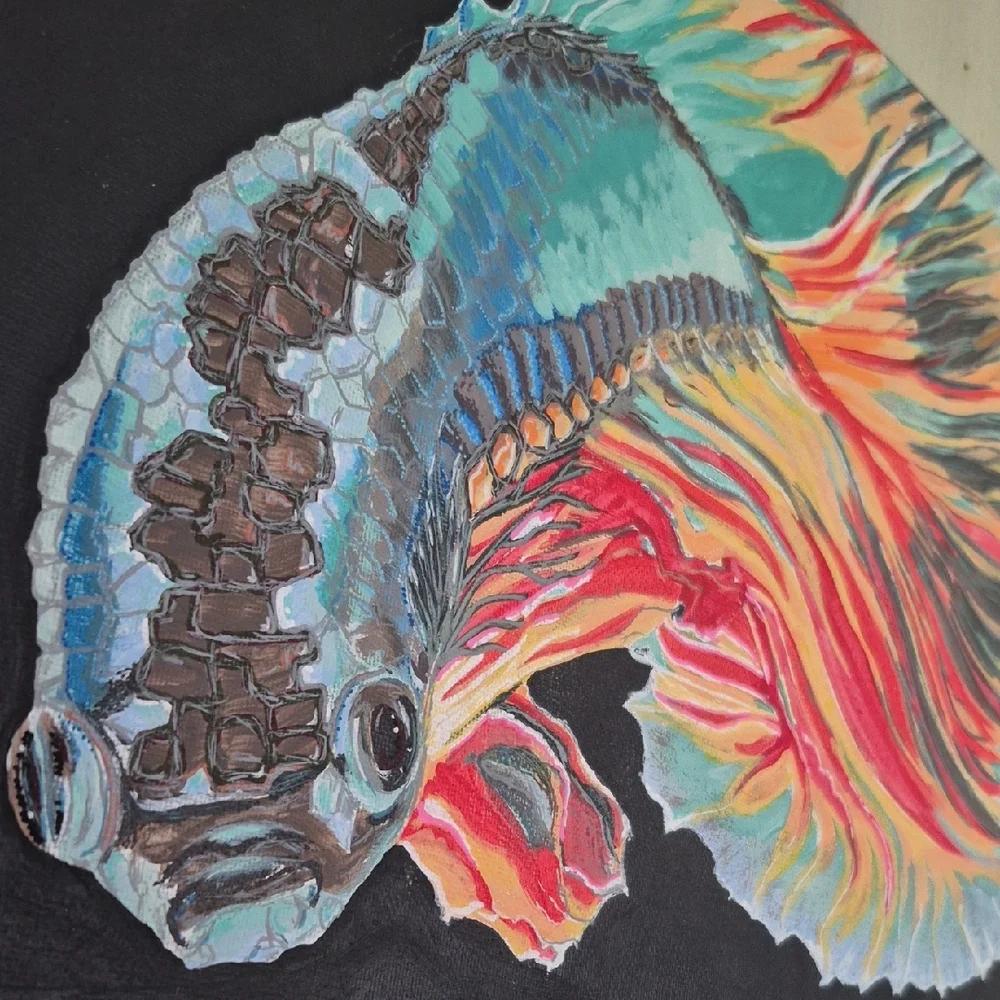 Fighting Fish Original Art